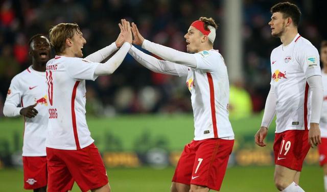  莱比锡红牛客场逆转斯图加特登积分榜前三  